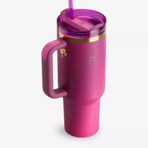 The Barbie x Stanley Quencher H2.0 Flowstate Barbie Icon Stainless-Steel Bottle 1.2L
